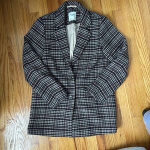 A&F plaid coat